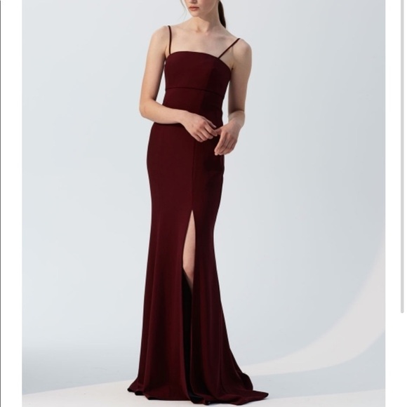 Amsale Bray Ruby crepe bridesmaid gown 4 - Picture 1 of 11